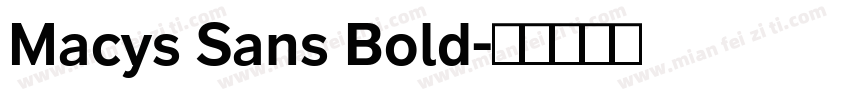 Macys Sans Bold字体转换